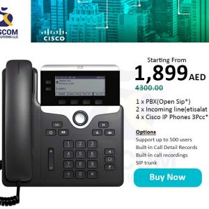 Get your Cisco ip telephony with Open sip starting from 1899 aed