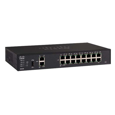 Cisco RV345 Dual WAN Gigabit VPN Router - 16 GbE Ports